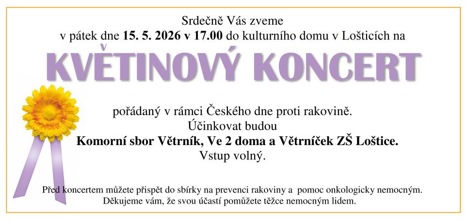 Květinový koncert 2026