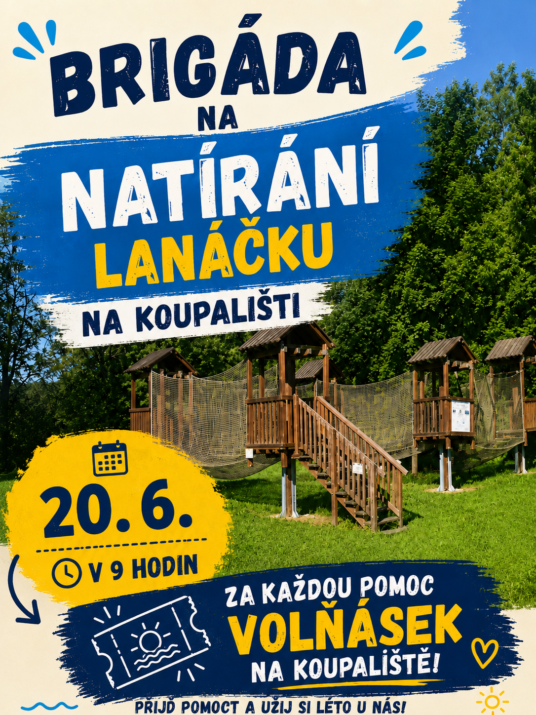 plakát lanáček nátěr